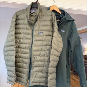 Patagonia Men's Sage Green Puffer Ski Jacket with liner